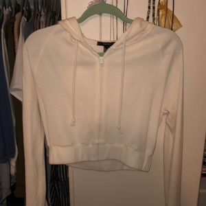 Cream crop sweatshirt